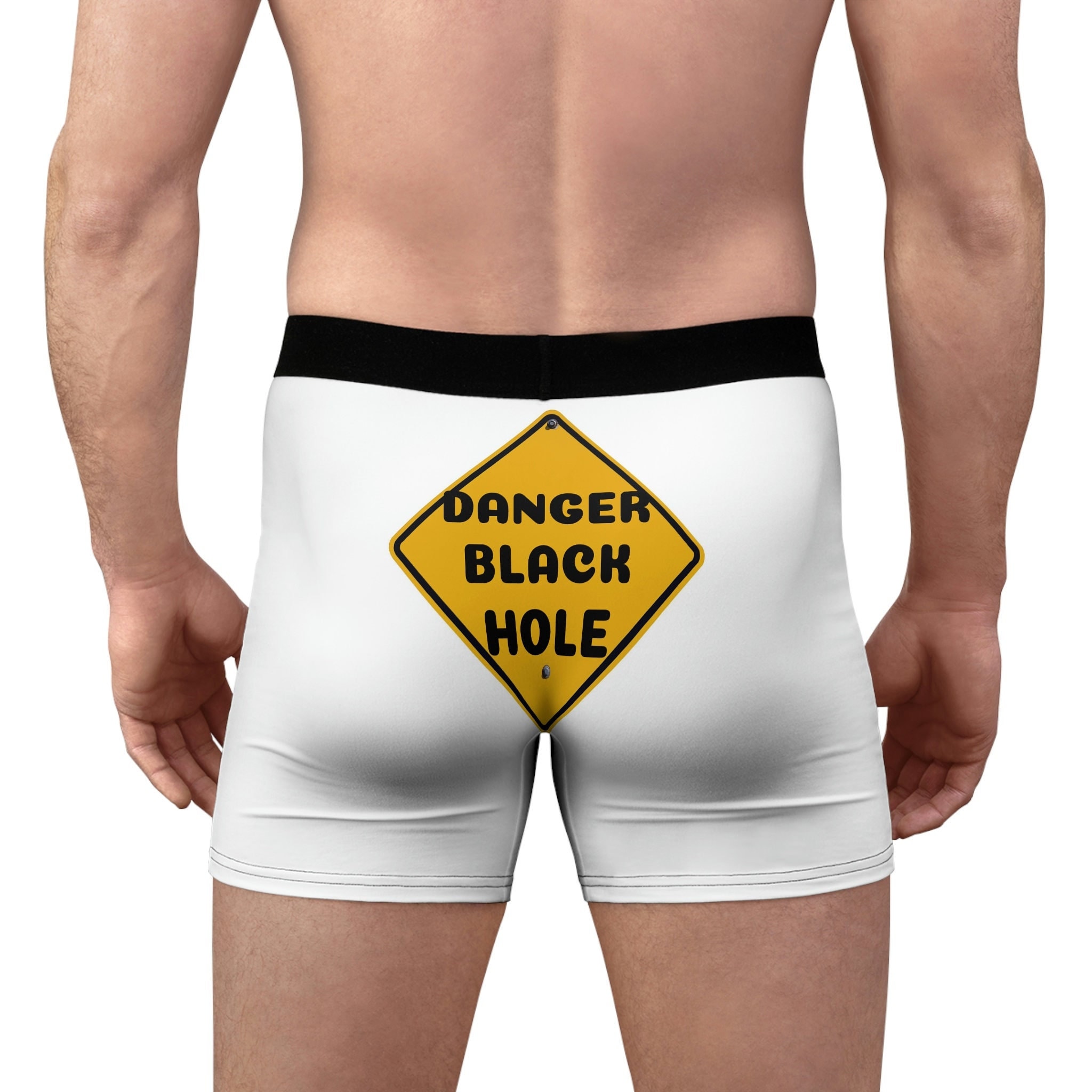 Danger Black Hole, Men's Boxer Briefs, Gag Gift, Adult Humor