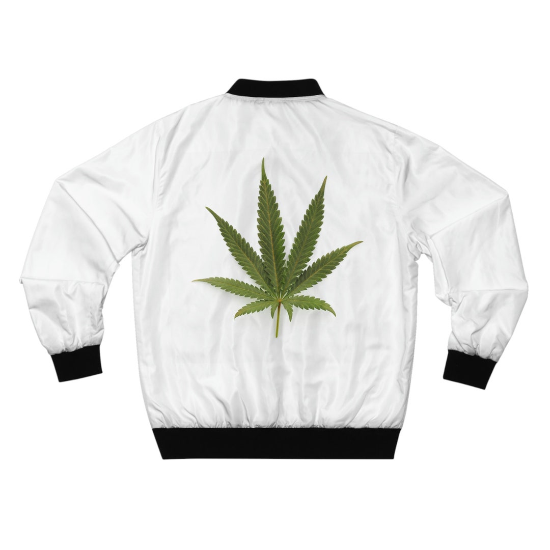 Pot Coat, Men's AOP Bomber Jacket, Cannabis, Pot, Weed, Stoner, 420