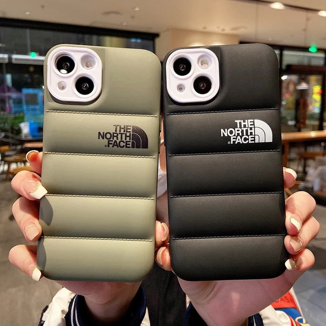 The North Face Inspiration Puffer Phone Case for Iphone 14 13 Etsy