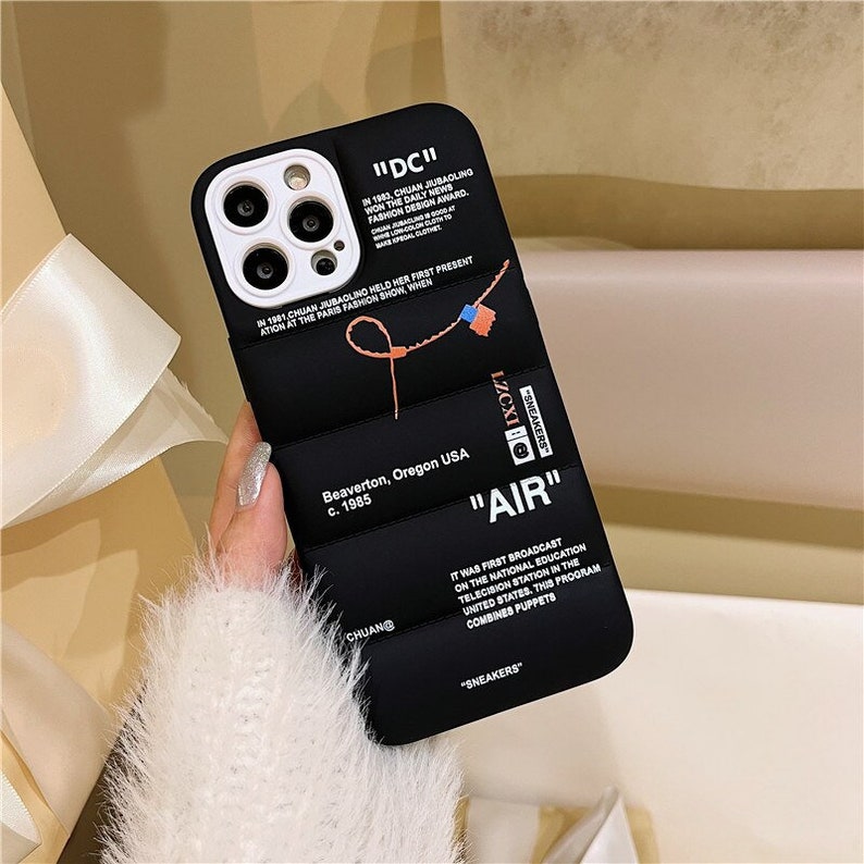 Off White Puffer Case Iphone 14 Pro Max 13 Pro Max 12 11 X XS Etsy