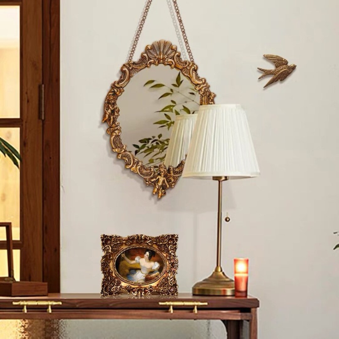 Vintage Style Gold Photo Frame Gold Mirror Picture Frames Etsy