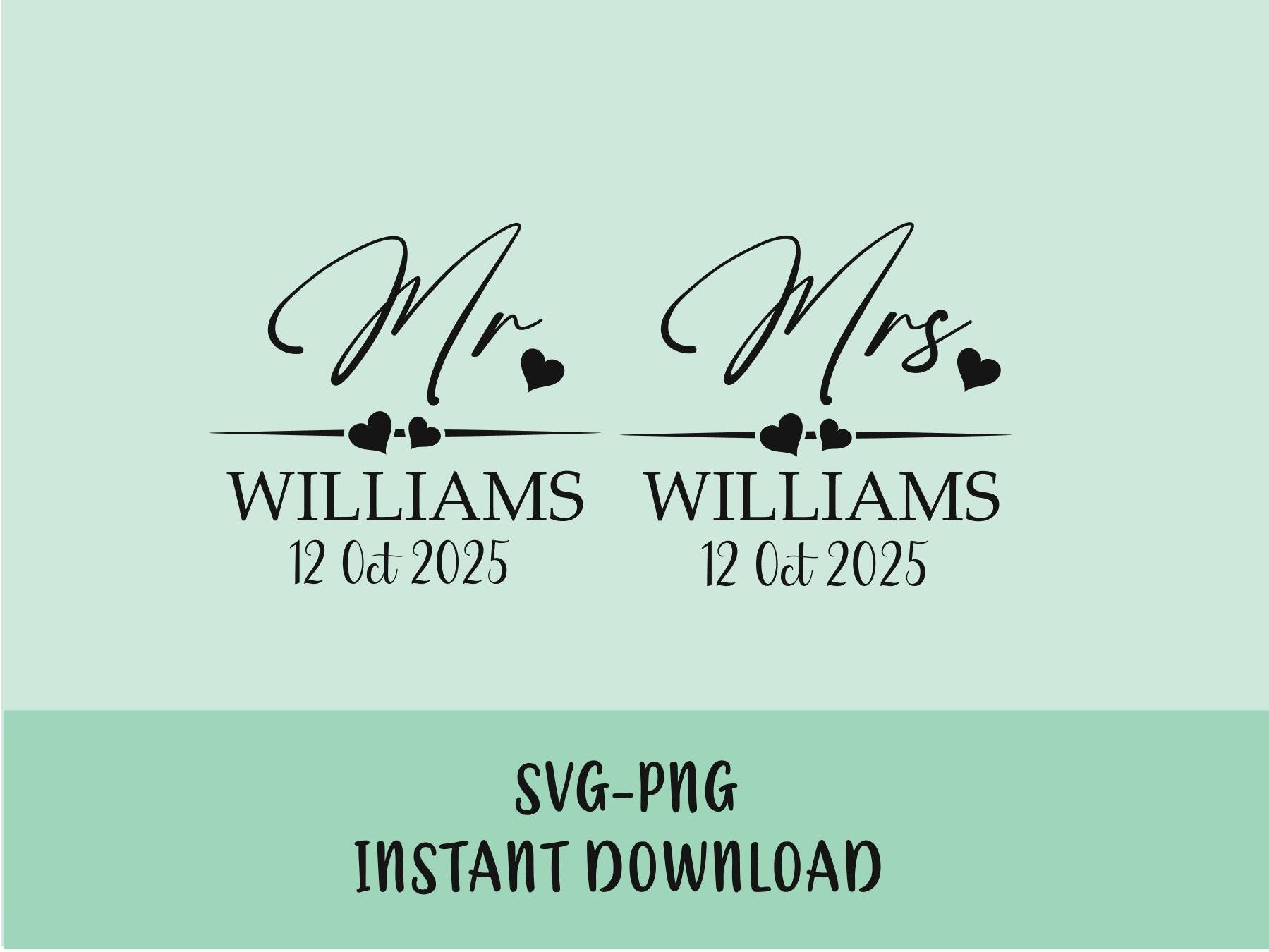 Cortador De Galletas Mr And Mrs Words | Fuente De Ducha De Boda Elegante | Sello De Acero O Plástico | Marca AJT | PR4036