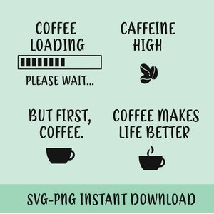 Koffiekopje SVG, png-bundel - direct downloaden