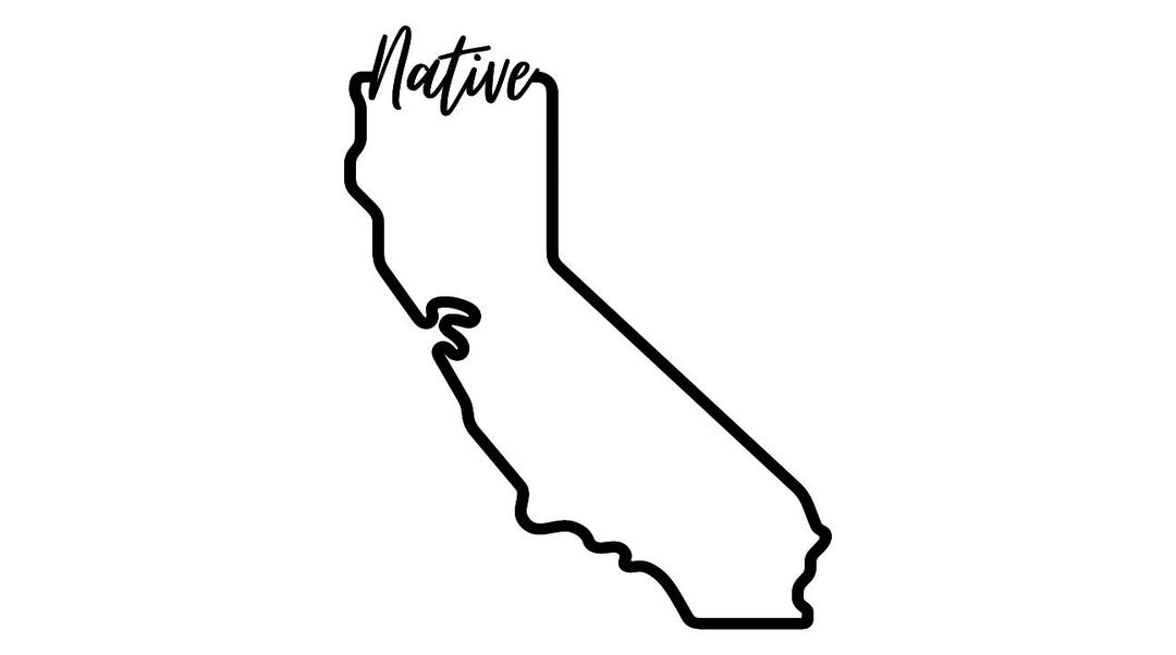 California Native SVG File (1) - Etsy