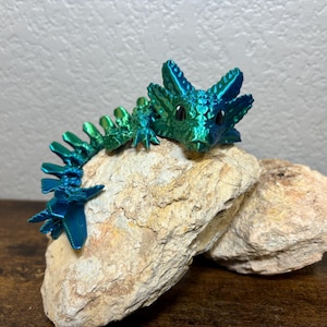 Dragón axolotl articulado impreso en 3D: juguete antiestrés articulado y figura de fantasía: vendedor autorizado de Cinderwing3D