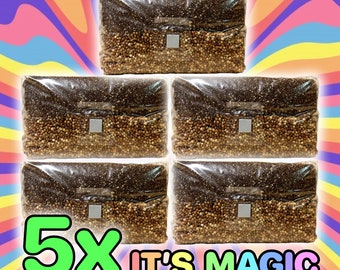5x "IT'S MAGIC" Mushroom All In One Grow Bag - 25lb - 5 PACK!!