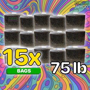 May include: Fifteen 5-lb bags of dried mushrooms, labeled "Zombie Mushrooms", for a total of 75 lbs.