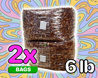 2x Grain Spawn Bags - Fast Shipping!! Milo Sorghum Millet Grain Bags