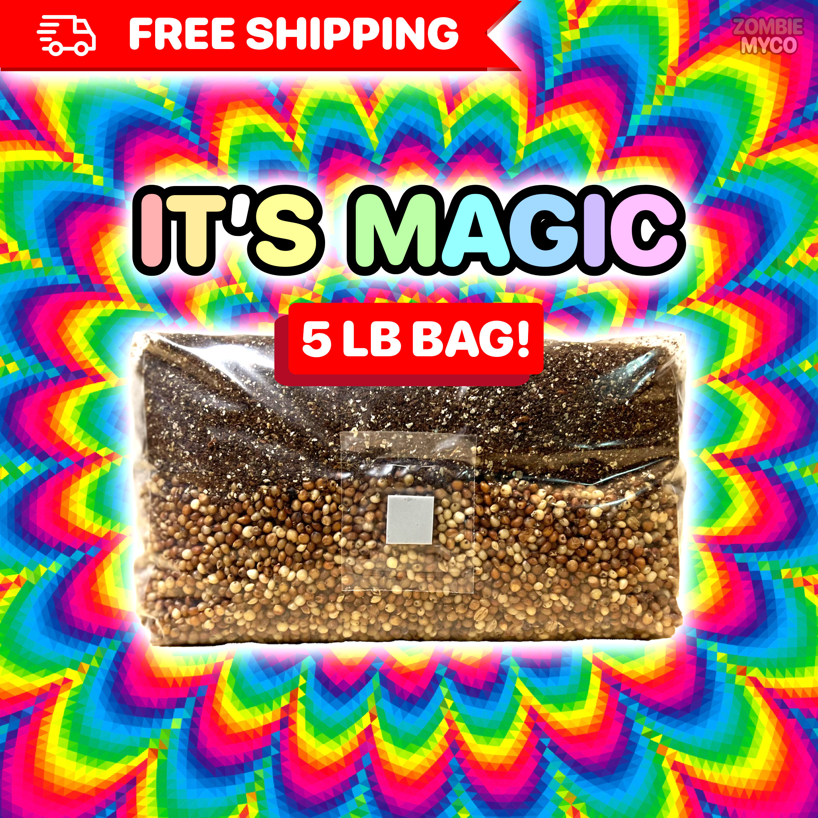 The "It's Magic" Mushroom All In One Grow Bag - 5lb - FREE SHIPPING