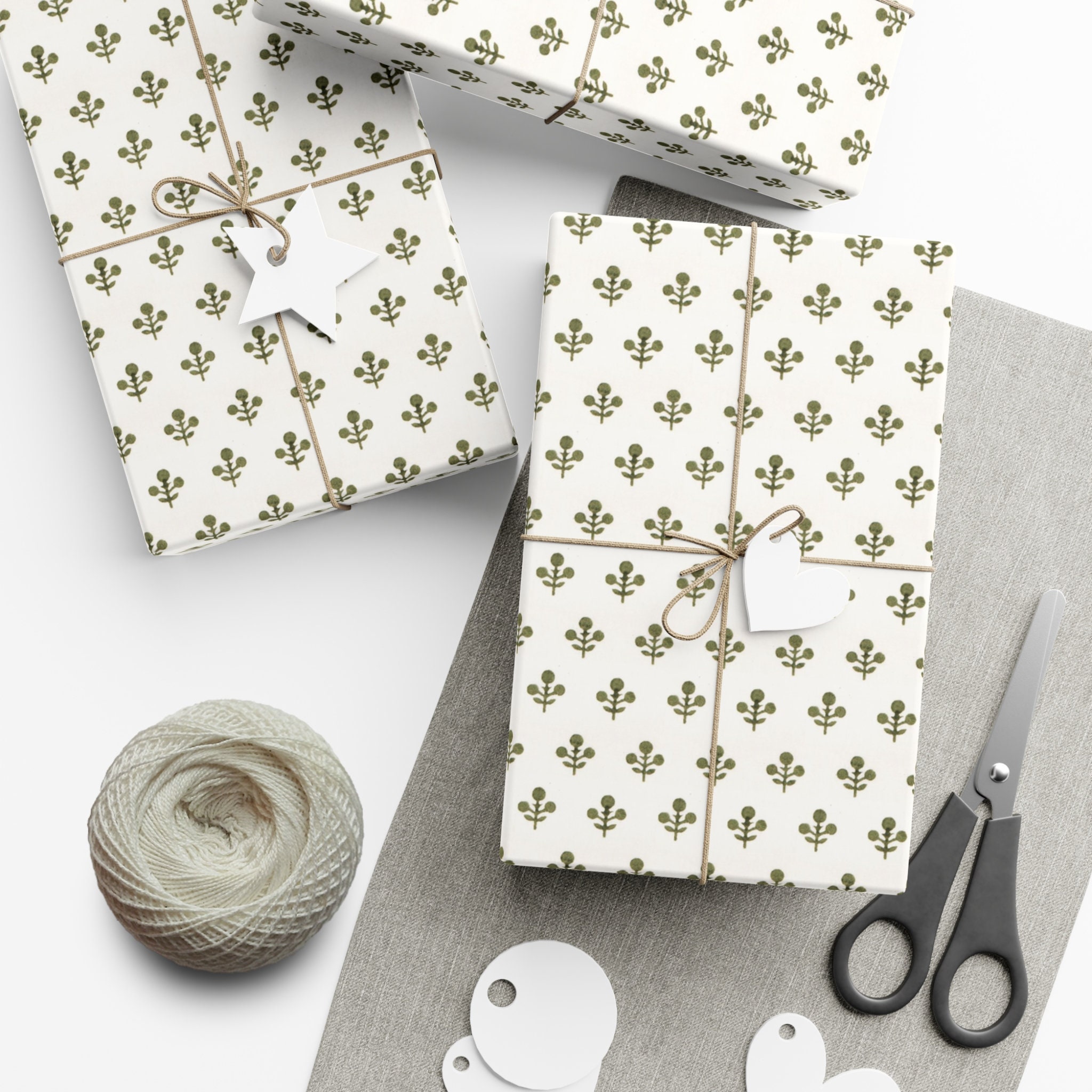 Summer Garden - Dark Green - Gift Wrap – Catherine Lewis Design