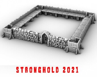 Wooden Palisade/Walls - Entrenched Border Fort