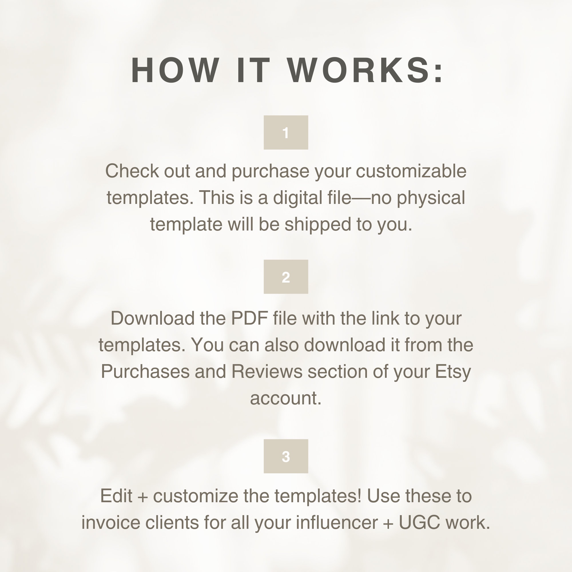 Invoice Template, Influencer Template, Minimalist Invoice Template ...