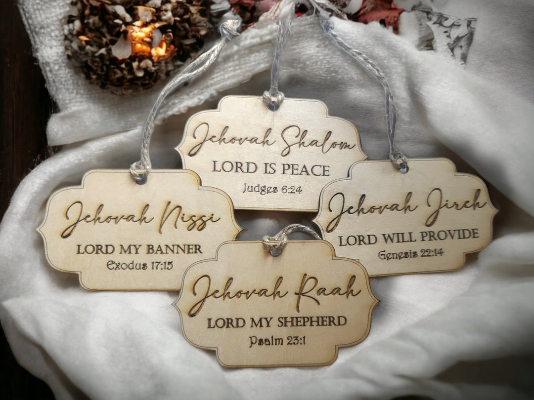 15 Hebrew Names of God Christmas Ornamentadvent Calendarwooden