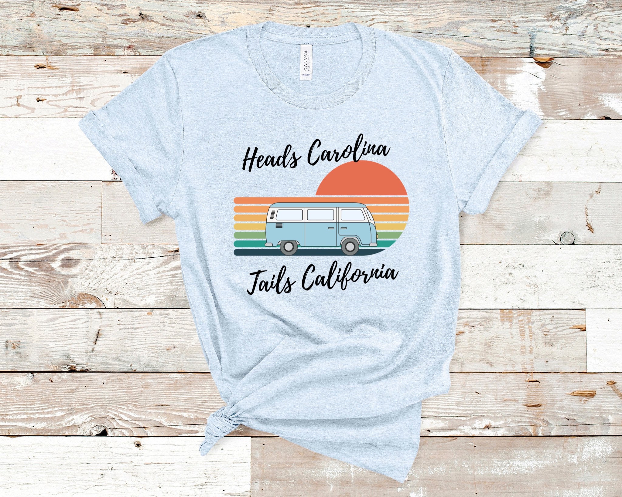 Heads Carolina Tails California Shirt/ Country Music Shirt/ Cole Swindell Shirt/ Jo Dee Messina
