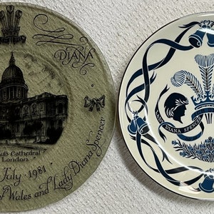 2pc Collection Of The Royal Wedding Prince Charles & Lady Diana Spencer Decorative Plates