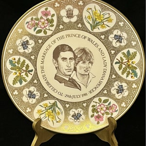 Royal Doulton To Celebrate The Marriage Of The Prince Of Wales And Lady Diana Spencer July 29th 1981 Plate