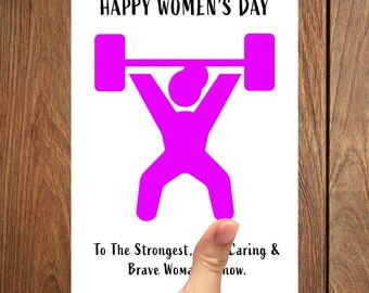 Strong Woman Birthday Anniversary Card