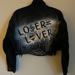 TXT Painted Jean Jacket, K-Pop inspired Jacket