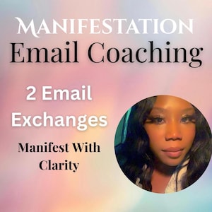 Manifest With Clarity — 2 Email Coaching | Manifestation coach | Manifestation techniques | Life Coach