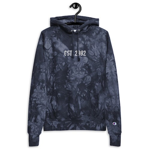 EST. shops 2002 Unisex Champion tie-dye hoodie