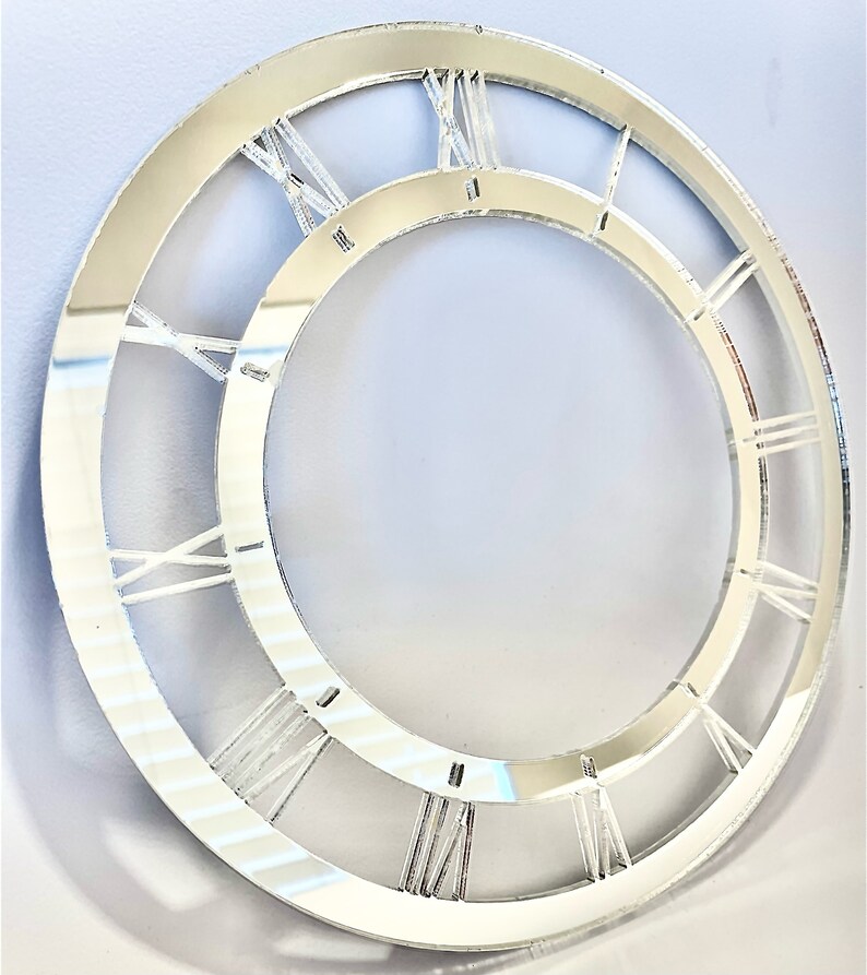 ROUND ACRYLIC PLATE for Mirror Finish for Diy of Clock With Roman ...