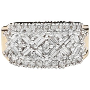 Splendid 1.25 Carats Natural Diamond 14K Solid Yellow Gold Ring