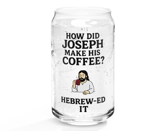 ORAÉ 'Hebrew-ed It' Can-shaped glass