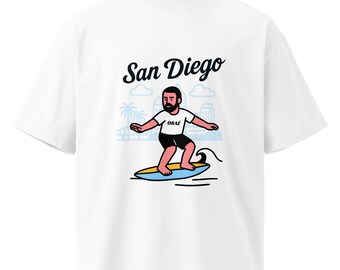ORAÉ San Diego Unisex organic oversized high neck t-shirt