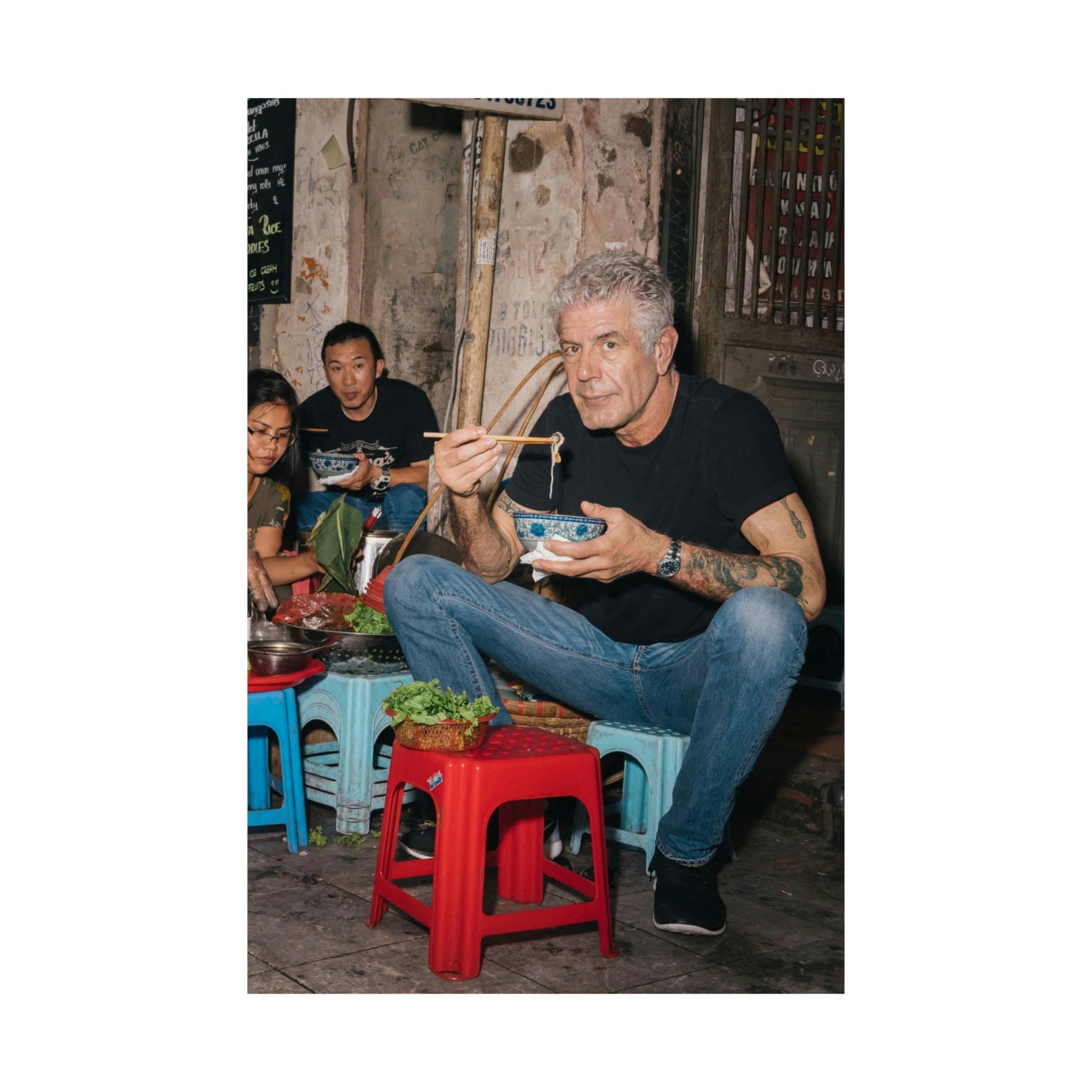 Anthony Bourdain, Hanoi 2016 Parts Unknown Season 8, Print Poster, Anthony Bourdain Poster