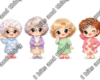 Złote damy, klipart 1