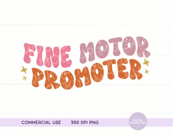 Promotor de motricidad fina PNG / Sublimación de terapia ocupacional / Sublimación OT / OT png / Camiseta de terapia ocupacional png / ot Tumbler design