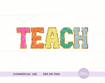 Leer PNG, leer Faux Chenille Letters, Leer Varsity Letters, Leraar Cadeau, Leraar Appreciation Week, Leer DTF, Leer Sublimatie