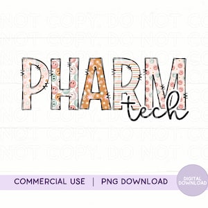 Retro Pharm Tech PNG | Pharmacy Tech png | Pharmacy Tech Design | Commercial Use | Pharmacy Tech Sublimation dtf | Retro Pharmacy Png