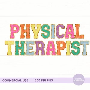 Preppy Physical Therapy PNG File | PT T-Shirt | Physical Therapist Gifts | PNG Files for Physical Therapists | Physical Therapist Assistants