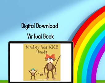 Social skills for Children, Nice hands, Simple Books, Digital Book, Gentle hands, Sharing