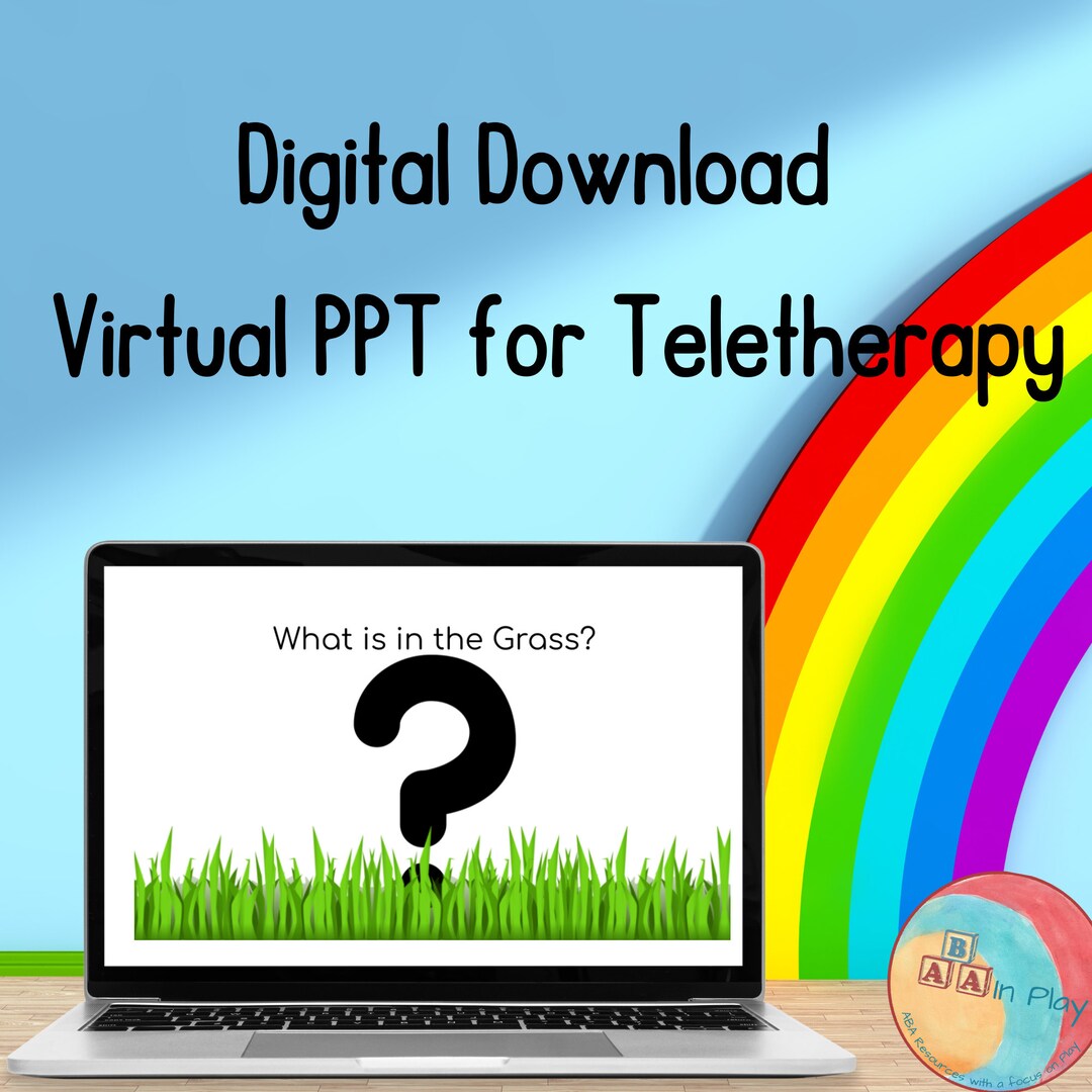Guessing Game, Virtual Slides for Teletherapy, Zoom Virtual Guessing