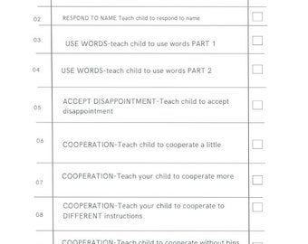 Companion Checklist for Balance Program