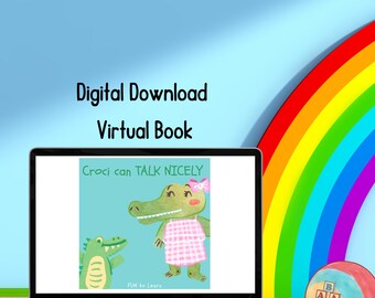 Social skills for Children, Talking Nicely, Simple Books, Digital Book, Crocodiles, Nice words