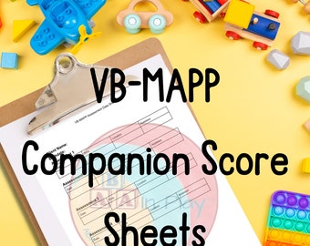 Hojas de datos de evaluación VB-MAPP para BCBA y RBT (descarga digital)