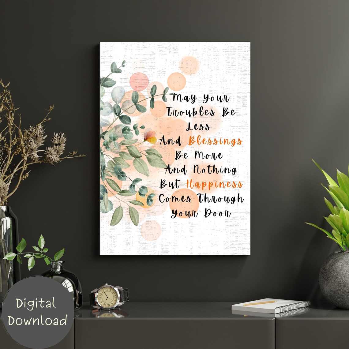Irish Blessing Printable Art St. Patrick's Day Printable Wedding