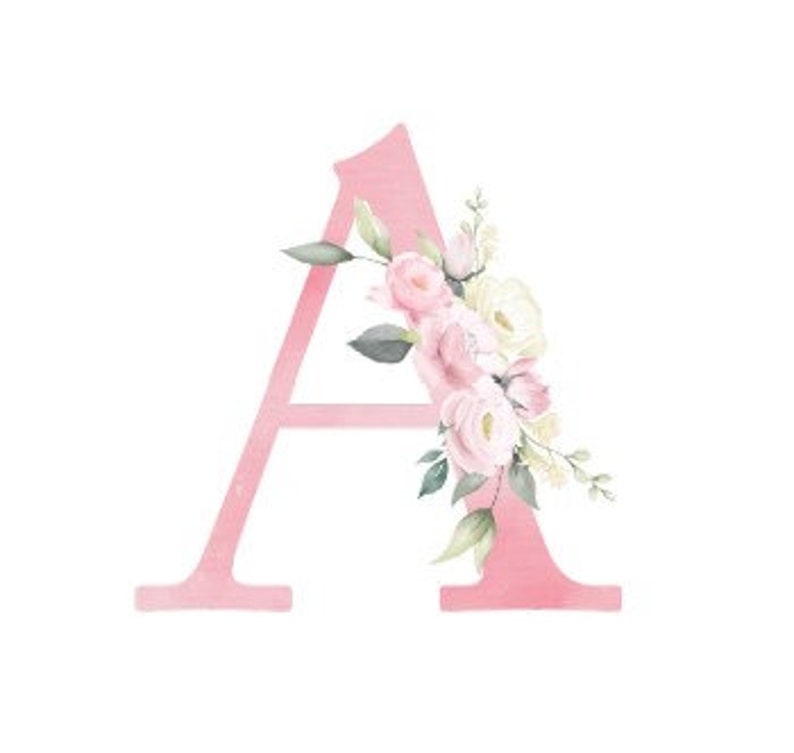 Pink Printable Alphabet, Letters to Frame for Babys Room multiple Sizes