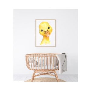 Nursery Farm Animal Prints, Gender Neutral Duck PRINTABLE  DIGITAL DOWNLOAD Baby Room Kids Posters