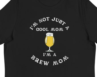 Cool Mom Brew Mom Brewery Funny Women's Relaxed T-Shirt Short Sleeve