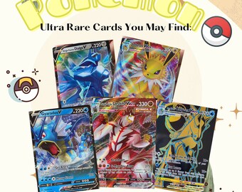 Small Bulk: 60 Pokmon Cards+1 Ultra Rare Card [guaranteed] NO  DUPLICATES!!! - Etsy Canada