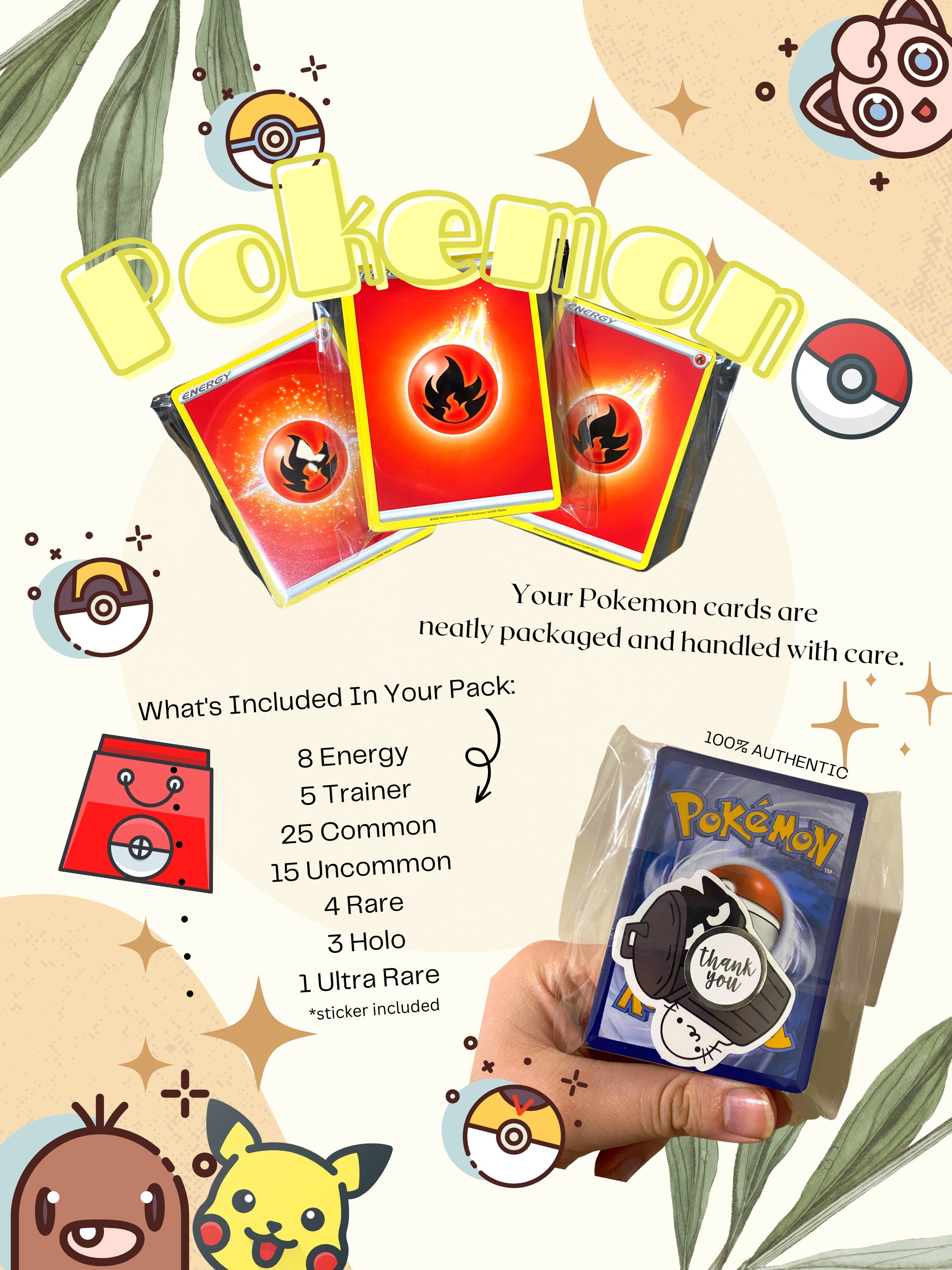 Bulk Pokemoncards - Etsy
