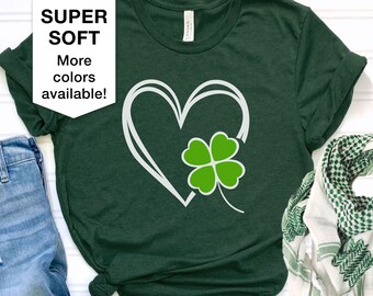 Shamrock Heart St. Patrick's Day Tee