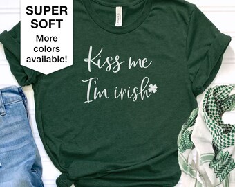 Kiss Me I'm Irish Women's St. Patrick's Day Tee