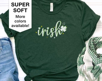 Womens Irish Shamrock Tee, St. Patrick's Day Shirt