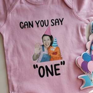 Ms. Rachel Personalized Onesie, Ms Rachel Birthday Shirt, Miss Rachel Party Decoration, Can You Say One Party Onesie