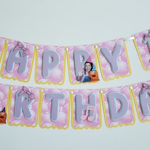 Ms. Rachel Banner Decor, Ms Rachel Happy Birthday Banner, Miss Rachel Birthday Party Decoration, Icky Sticky Bubblegum